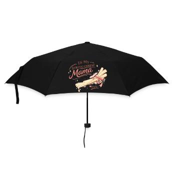 In My String Cheese Mama Era – Lustiges Mama-Shirt - Regenschirm (klein) - Schwarz - Vorne