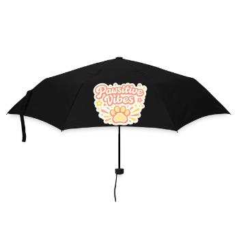Pawsitive Vibes Paw Joy - Umbrella (small) - black - Front