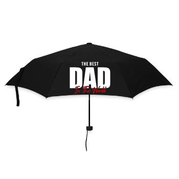 Celebrate the world’s best dad! Perfect gift  - Umbrella (small) - black - Front