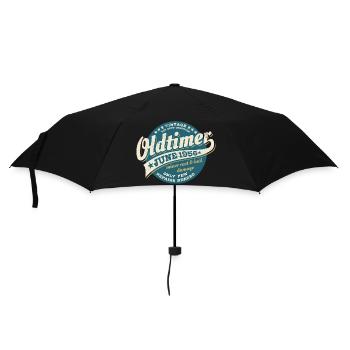 Oldtimer Juni 1956 | Geburtstag Geschenk - Regenschirm (klein) - Schwarz - Vorne