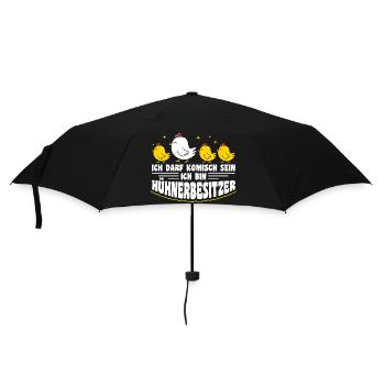 Hühnerflüsterer Huhn Hühnerhalter Hühner - Regenschirm (klein) - Schwarz - Vorne
