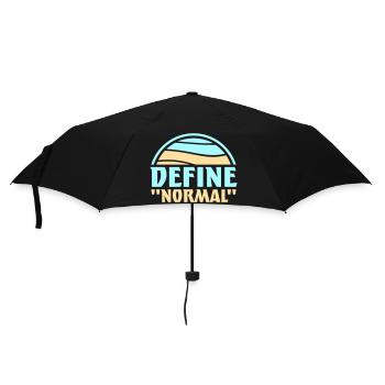 Define Normal Lustig Sarkastisch Definition Grafik - Regenschirm (klein) - Schwarz - Vorne