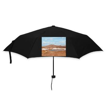 Salzflecken der Wüste - Regenschirm (klein) - Schwarz - Vorne
