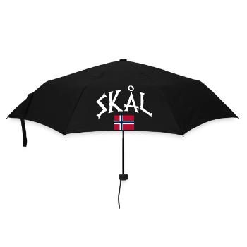 Norway Vacation Norge Fjords Travel Scandinavian - Umbrella (small) - black - Front