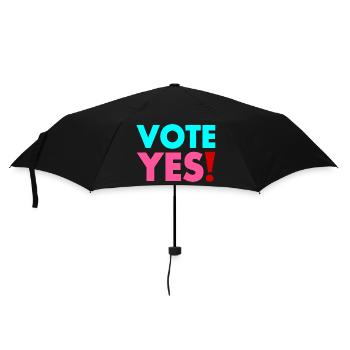 Vote yes - Parapluie standard - noir - Devant