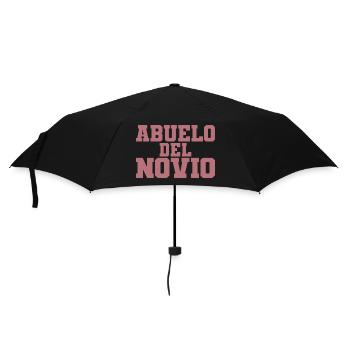Abuelo del Novio Bräutigam Großvater Hochzeitsgeschenk - Regenschirm (klein) - Schwarz - Vorne