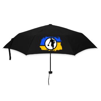Basketball "Slamdunk for Ukraine" basketball game - Umbrella (small) - black - Front