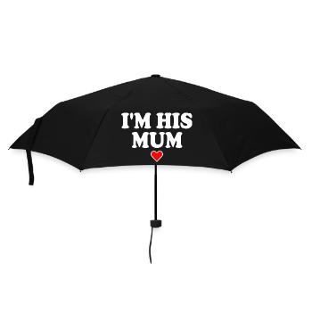 i'm his mom - Regenschirm (klein) - Schwarz - Vorne
