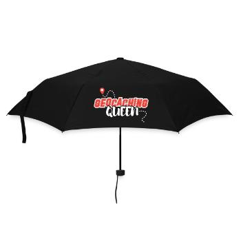 Geocache Scavenger Hunt Outdoor-Life Geocache-Queen - Umbrella (small) - black - Front