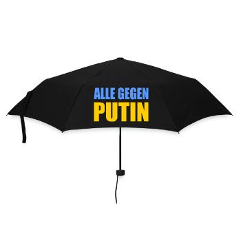 Alle gegen putin - Regenschirm (klein) - Schwarz - Vorne
