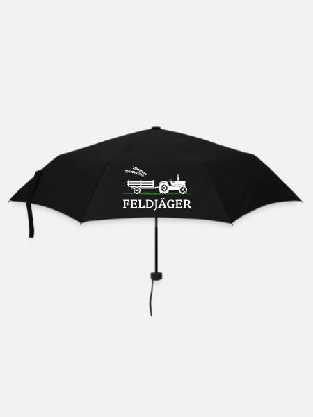 Traktor Feldjäger Dorfkind Bauernhof Landei - Regenschirm (klein) - Schwarz