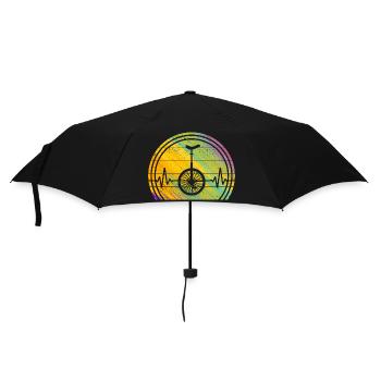 Unicycle unicycle artist unicycle motifs - Umbrella (small) - black - Front