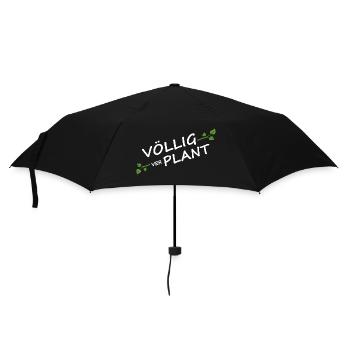 natur pflanzen planty völlig ver(plant) - Regenschirm (klein) - Schwarz - Vorne