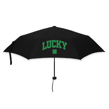 Cadeau de la Saint-Patrick Trèfle Hommes, Femmes, Enfants - Parapluie standard - noir - Devant