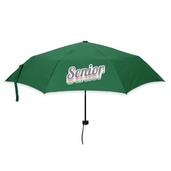 Senior - Student Class Retro Graduation Party Gift - Umbrella (small) - bottlegreen - Front