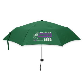 1952 Jahrgang geboren Legende 72 Geburtstag - Regenschirm (klein) - Flaschengrün - Vorne
