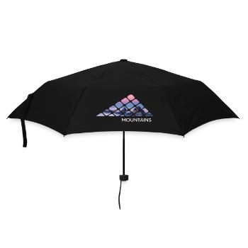 Mountain hiking mountains "mountains" servus alpin summit - Umbrella (small) - black - Front