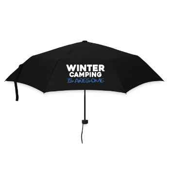 Le camping d’hiver est génial campeur d’hiver - Parapluie standard - noir - Devant