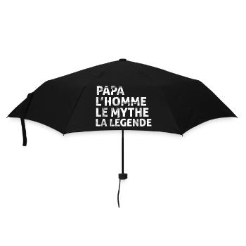 Papa l' homme le mythe la légende cadeau Papa - Parapluie standard - noir - Devant