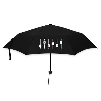 1977 Birthday Disco DJ Anniversary Sound Engineer - Parapluie standard - noir - Devant