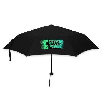 Field Hockey Girl Female Hockey Player Hockey Club - Umbrella (small) - black - Front