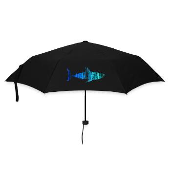 Pêche Pêcheur « Prédateur » Fish Hook Shark - Parapluie standard - noir - Devant