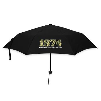 1974 Cadeau Anniversaire Vintage 1974 Armée - Parapluie standard - noir - Devant
