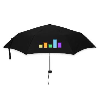 freerunning cityparkour traceur arc-en-cielPARKOUR - Parapluie standard - noir - Devant
