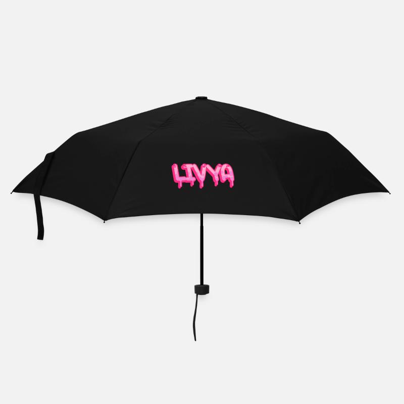 Graffiti Name Livya - Regenschirm (klein) - Schwarz