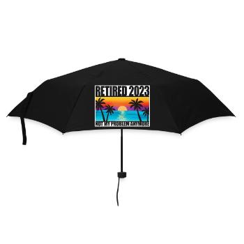 Retired 2023 Retirement Gift For Men & Women Funny - Umbrella (small) - black - Front
