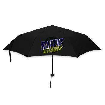 pudel baristia süchtig witzig bachhund bullterrier - Regenschirm (klein) - Schwarz - Vorne