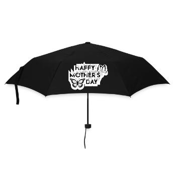 Happy Mother´s Day - Regenschirm (klein) - Schwarz - Vorne