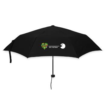 Vegetarian Organic Vegetarian Vitamins Healthy-Food - Umbrella (small) - black - Front