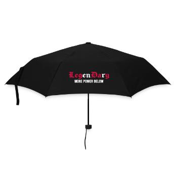gymnastique musculation pas d’excuses « Leg Day » - Parapluie standard - noir - Devant