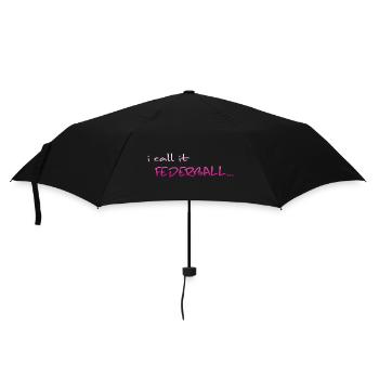 Federball Badminton crossminton - Regenschirm (klein) - Schwarz - Vorne