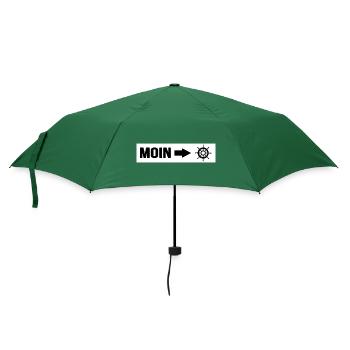 Sea Dog Coast North Sea Captain moin moin coastal child - Umbrella (small) - bottlegreen - Front