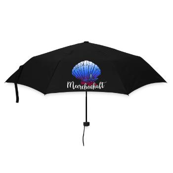meer meerweh moin moin meerjungfrau küstenkind - Regenschirm (klein) - Schwarz - Vorne