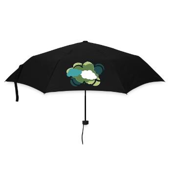 Clouds - Regenschirm (klein) - Schwarz - Vorne