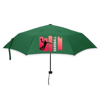Handball Handballspieler Sprungwurf HandballPro - Regenschirm (klein) - Flaschengrün - Vorne