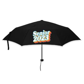 Senior Class Of 2023 Retro Graduation Party Gift - Umbrella (small) - black - Front