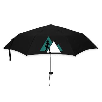 Trailrun Sportgehen Geher Trail Marathon - Regenschirm (klein) - Schwarz - Vorne