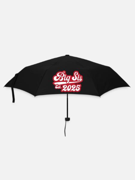 Big Sis Est 2025 - Regenschirm (klein) - Schwarz