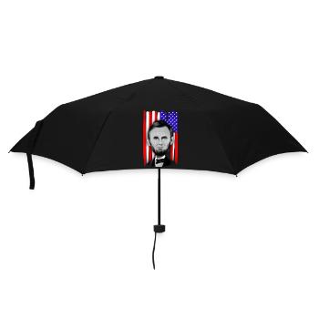 Abraham Lincoln USA - Umbrella (small) - black - Front