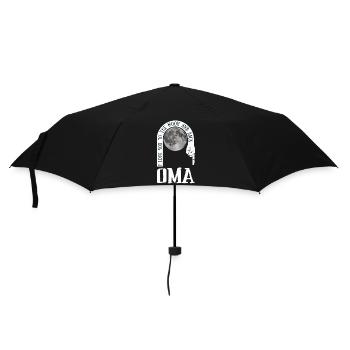 Oma I Love You To The Moon And Back - Regenschirm (klein) - Schwarz - Vorne