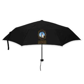 Montpellier France City Skyline Love Gold - Parapluie standard - noir - Devant