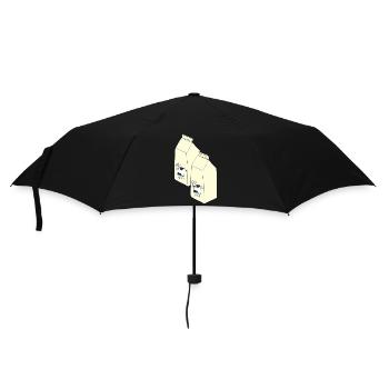 tetrapack milk - Umbrella (small) - black - Front