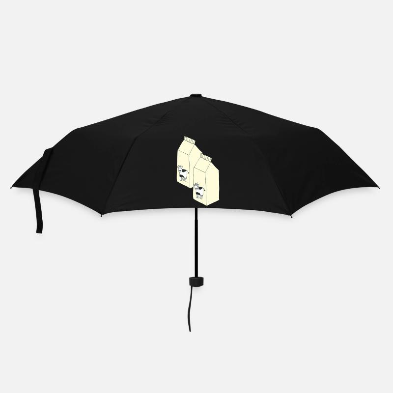 tetrapack milch - Regenschirm (klein) - Schwarz