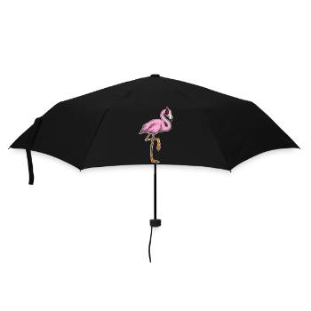 Flamingo Musique casque - Parapluie standard - noir - Devant