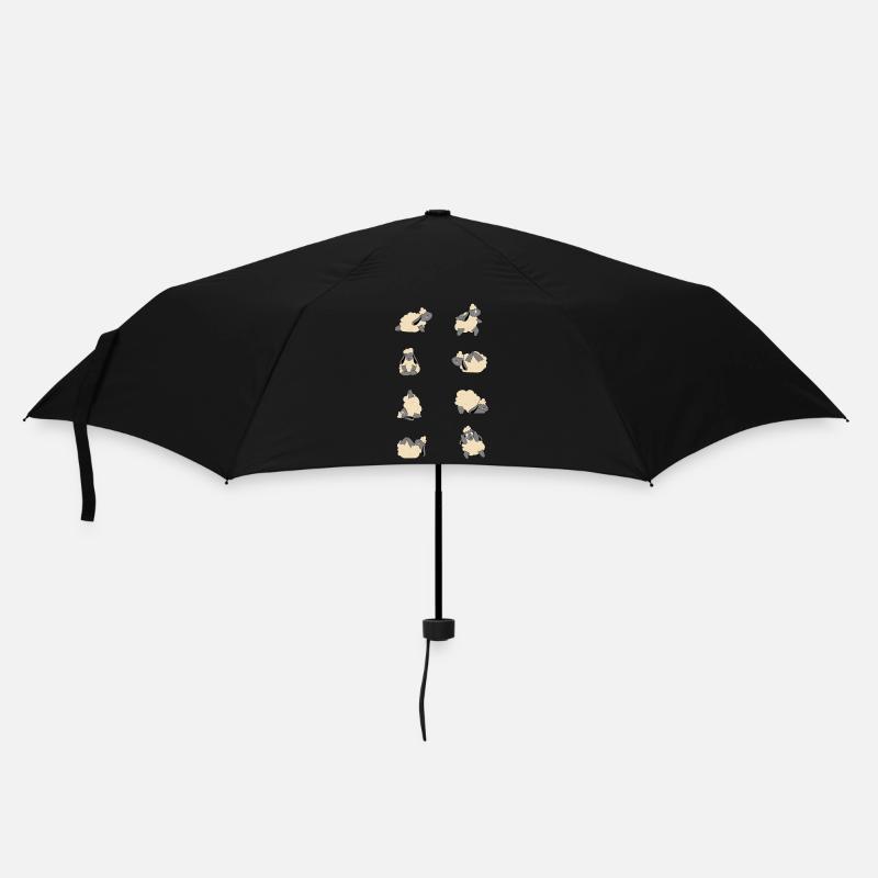 Moutons de yoga - Parapluie standard - noir