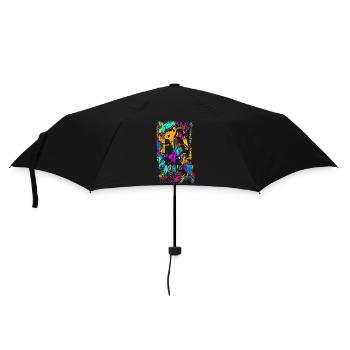 Graffiti style Splash hip hop colors painter color - Umbrella (small) - black - Front
